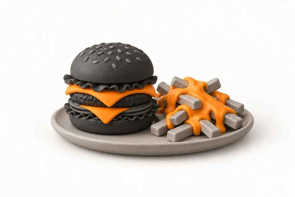 Burgers illustration, not a photo of this business