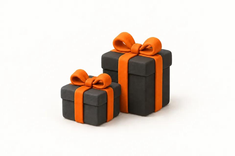 Gifts illustration, not a photo of this business
